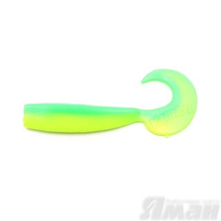 Твистер YAMAN Lazy Tail Shad, р.7 inch цвет #30 - Lime Chartreuse (уп. 3 шт.)