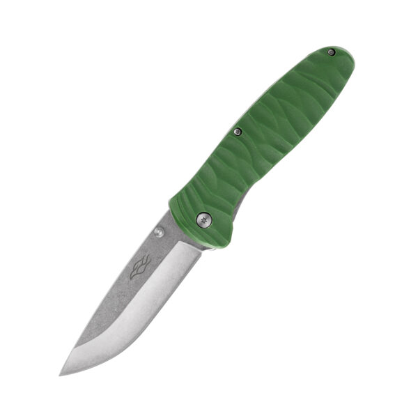 Нож складной "Firebird by Ganzo" с клипсой, дл.клинка 89 мм, сталь 4116 Krupp, цв. зелёный