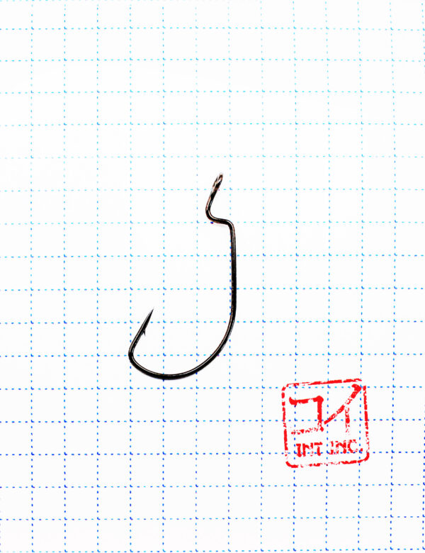 Крючок KOI "WIDE RANGE WORM", размер 4 (INT), цвет BN, офсетный (10 шт.)/100/