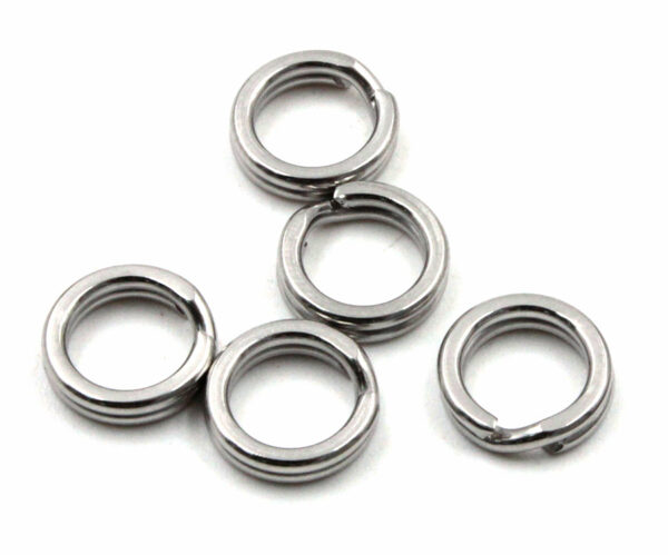 Заводное кольцо Namazu RING-A, цв. Cr, р. 8 ( d=5 mm), test-6,5 кг (уп.10 шт)/2000/3000/1000/