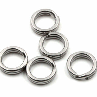 Заводное кольцо Namazu RING-A, цв. Cr, р. 9 ( d=4,8 mm), test-4,5 кг (уп.10 шт)/2000/1000/3000/
