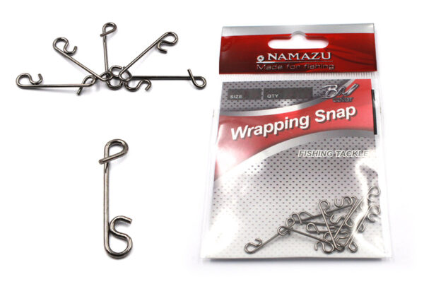 Безузловая застежка Namazu WRAPPING SNAP, цв. BN, р. L, test-15 кг (уп.10 шт)/3000/2000/1000/