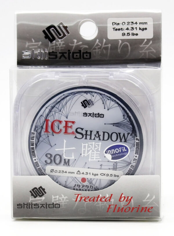 Леска "Shii Saido" Ice Shadow, L-30 м, d-0,286 мм, test-6,34 кг, прозрачная/10/400/