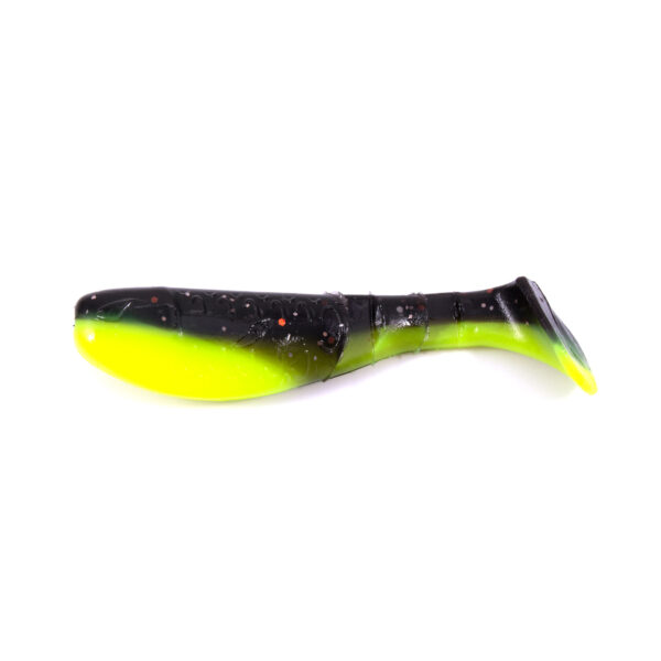 Виброхвост YAMAN PRO Boost Up, р.3 inch, цвет #32 - Black Red Flake/Chartreuse (уп. 5 шт.)