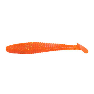 Виброхвост YAMAN PRO Flatter Shad, р.3 inch, цвет #03 - Carrot gold flake (уп. 6 шт.)