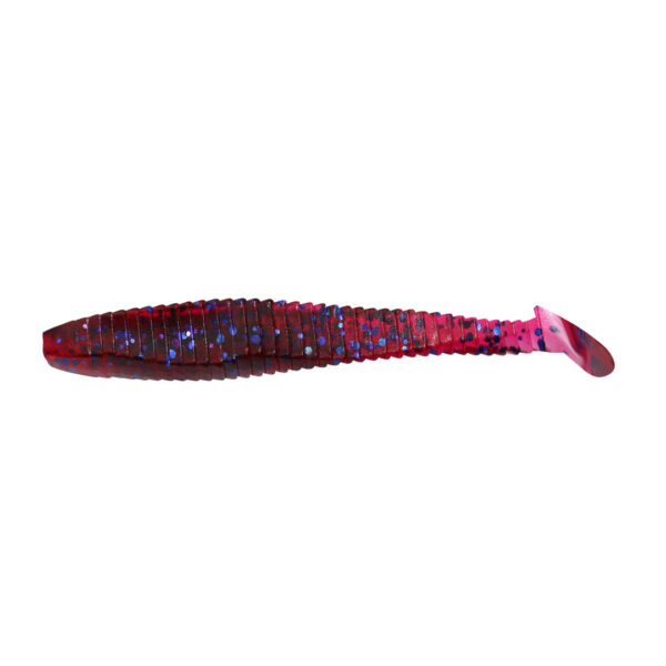 Виброхвост YAMAN PRO Flatter Shad, р.3 inch, цвет #04 - Grape (уп.6 шт)